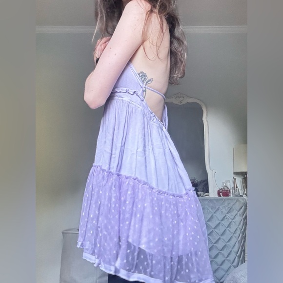 SOLD ON DEPOP**Short Lilac Sundress - Picture 5 of 6